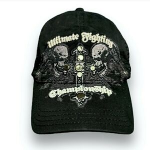 UFC Ultimate Fighting Championship Embroidered Trucker Snap Back Hat vintage